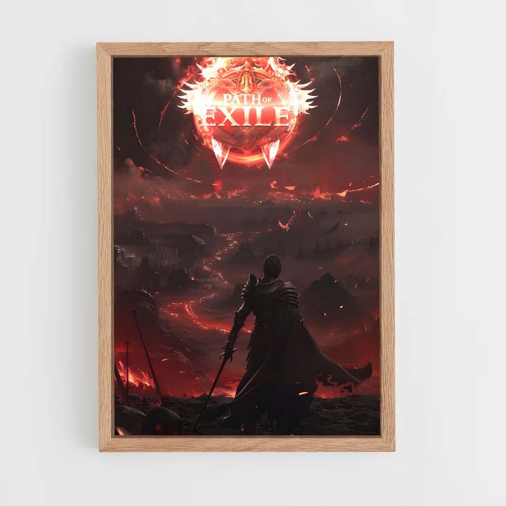Poster L'Incendie du Destin – affiche Path of exile (vue 4)
